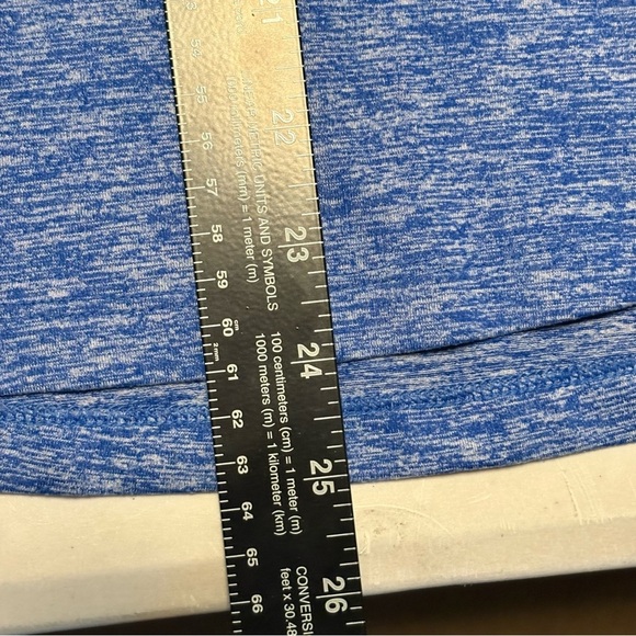 Nike Women's Heathered Blue Quarter-Zip Sweatshirt - Picture 7 of 12